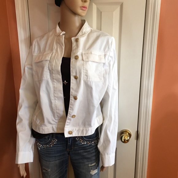 GAP Jackets & Blazers - Women's White Button-Up Jacket
